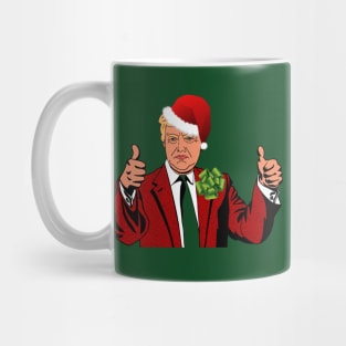 santa claus donald trump ugly christmas Mug